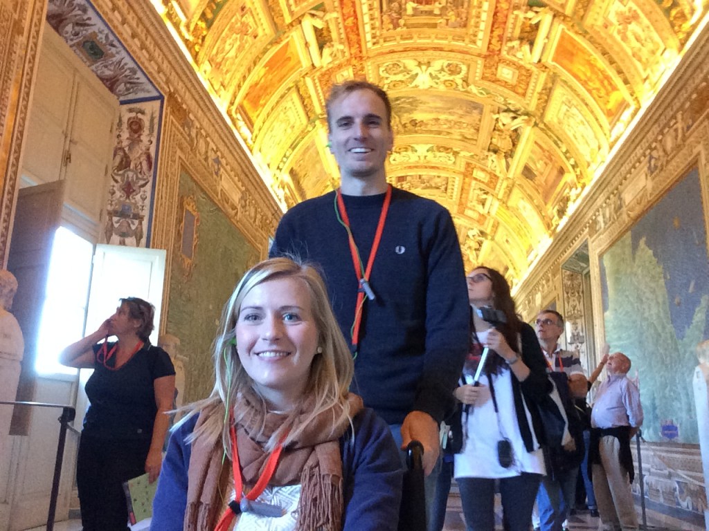 Rome Italië Vaticaanse Musea met rolstoel